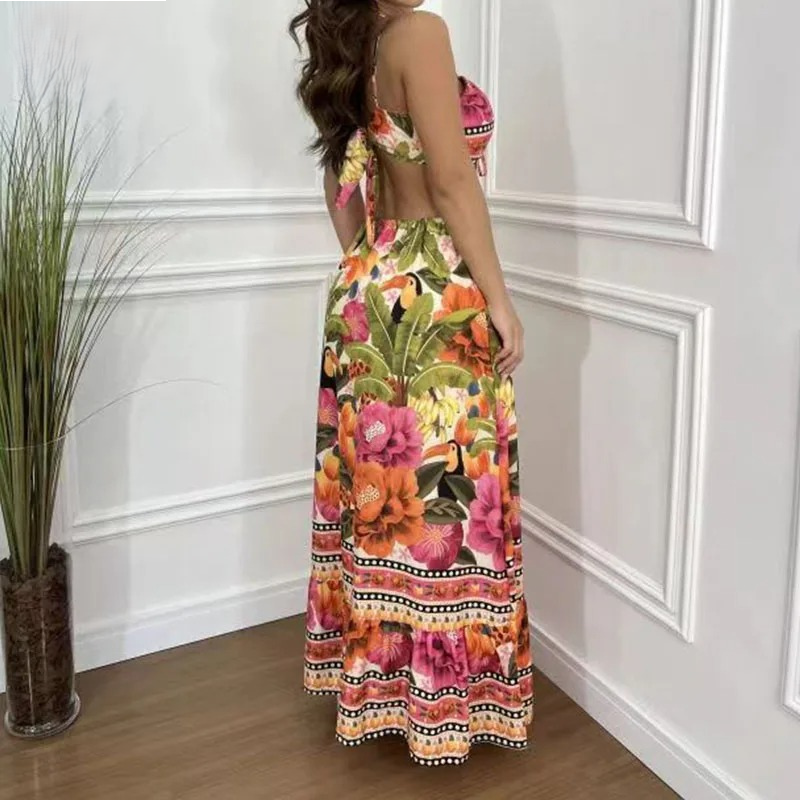 Divina™ | Vestido Maxi Tropical