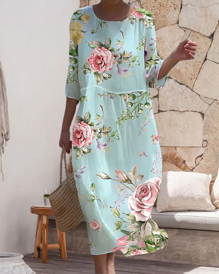 Brisha - Vestido floral elegante
