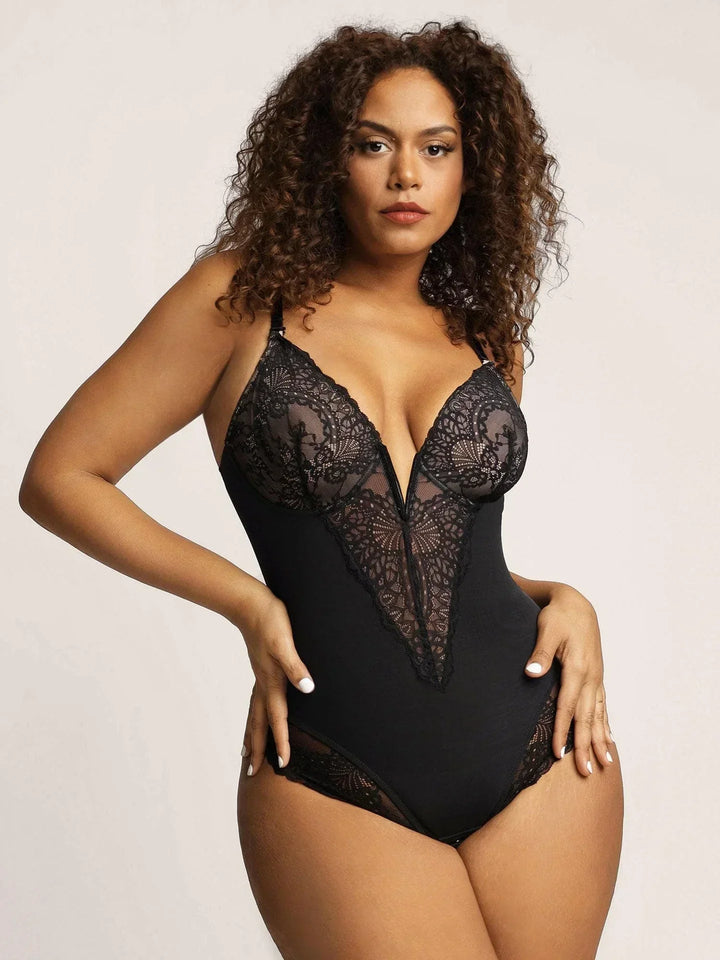 Denise | Body con escote en pico profundo