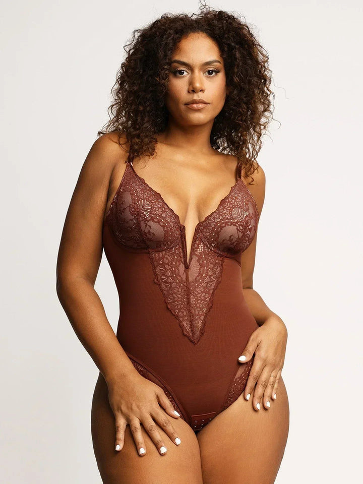 Denise | Body con escote en pico profundo