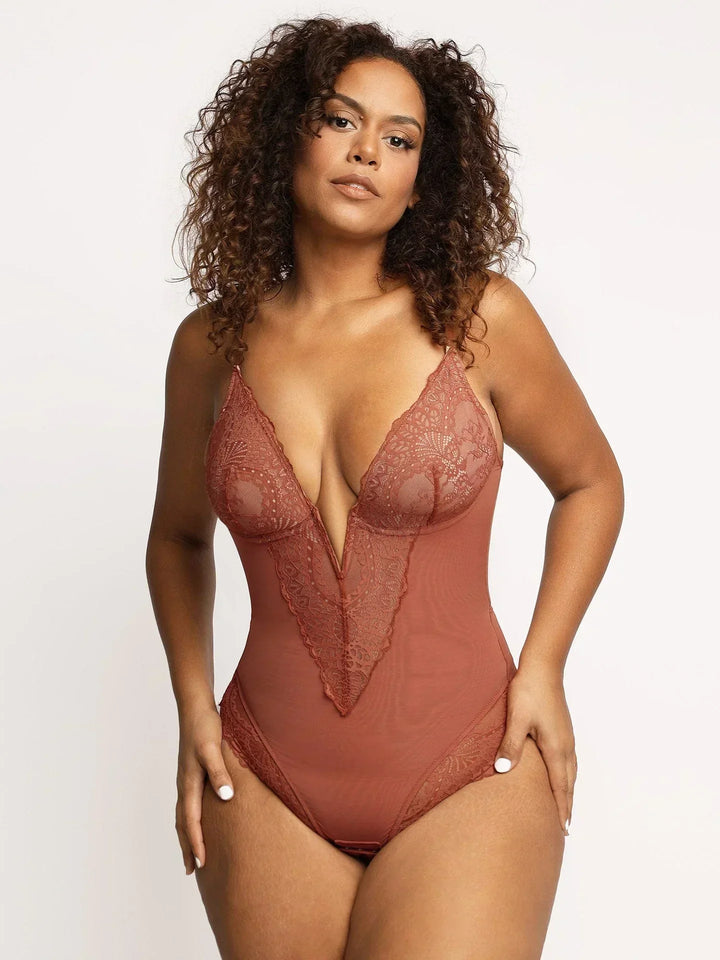 Denise | Body con escote en pico profundo