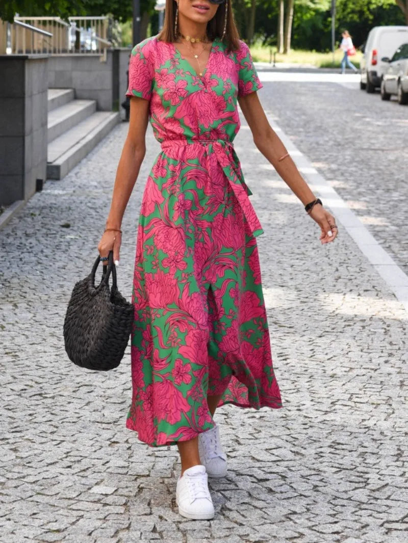 Anica - Elegante vestido con escote en V